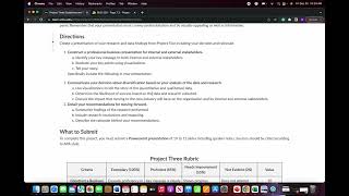 BUS 225 - Project Three Lecture