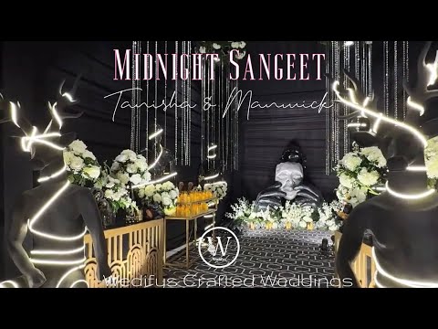 Midnight Blingy Sangeet Design | Tanisha & Manvick | Anant Mahal, Jaipur | Wedifys