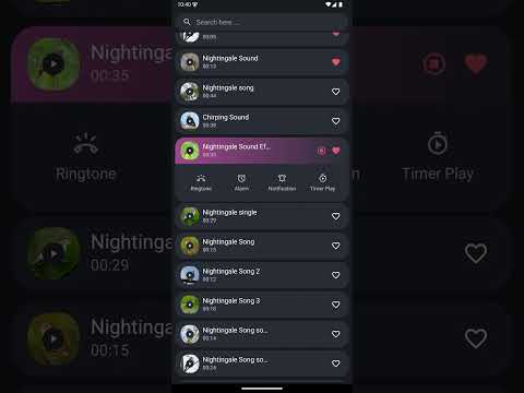 Nightingale Bird Sounds Video
