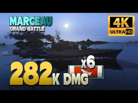 Destroyer Marceau, Grand Battle, 282k damage - World of Warships