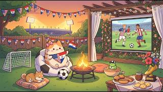 Mochi Cat Backyard Football ⚽ Cozy Lofi Beats for Study & Focus ✨ to Calm Your Mind