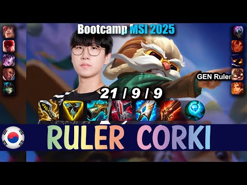 GEN Ruler CORKI vs LUCIAN ADC - Patch 25.13 NA Ranked | Bootcamp MSI 2025 | lolrec