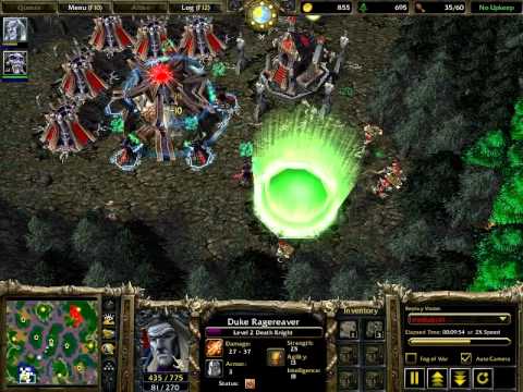WarCraft 3 TFT - Undead Vs Orc - Secret Valley