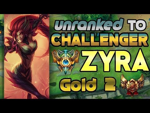 Unranked to Challenger Support Zyra Gold 2