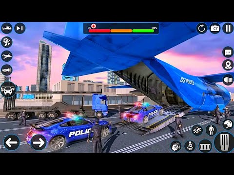 US Police Robot Car Airplane Transportation Simulator Game - Android Gameplay
