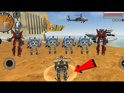 Vegas Crime Simulator (Transformer Earthquake wave)Transformer Fight Car Robot - Android Gameplay HD
