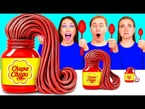 Big, Medium and Small Plate Challenge | Funny Food Hacks