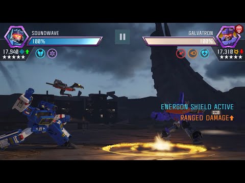 R6 Soundwave vs Galvatron Boss: Mean Gears (Prime) — Transformers: Forged to Fight