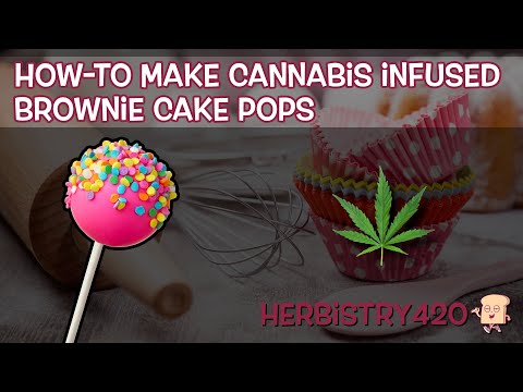 Cannabis Infused Brownie Cake Pops: 12-Pop Recipe