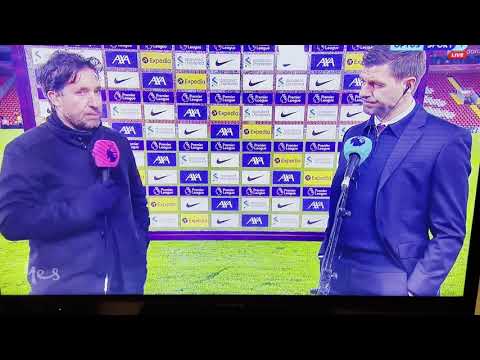 Steven Gerrard doesn't hold back vs Michael Owen