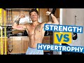THE DIFFERENCE BETWEEN TRAINING FOR STRENGTH AND TRAINING FOR HYPERTROPHY AND THE BENEFITS OF BOTH