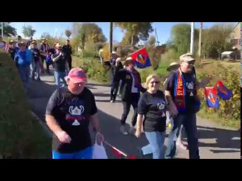 Tag der Amateure 2019: Fanmarsch vom SV Fortschritt Lunzenau