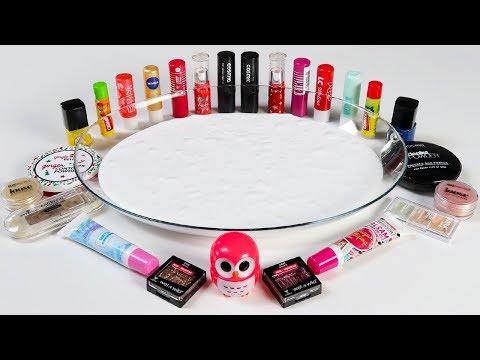Mixing Makeup Into Glossy Slime ! Recycling My Makeup In Slime ! SATISFYING SLIME VIDEO ! Part 8 Video