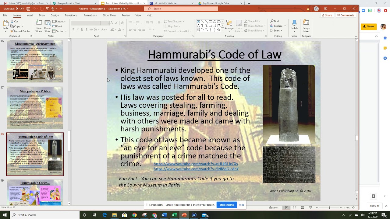 Mesopotamia - Power Point Video Lesson