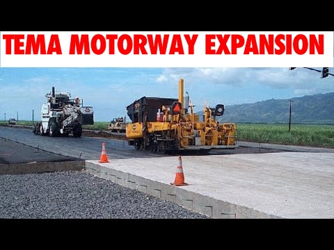 Das ist visionär! 350 Millionen Dollar teures Tema-Autobahnerweiterungsprojekt, Betonierarbeiten ...