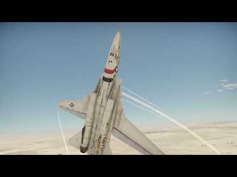 WarThunder 1v1 Dogfight : F-14A vs F-16A block 10 (2)
