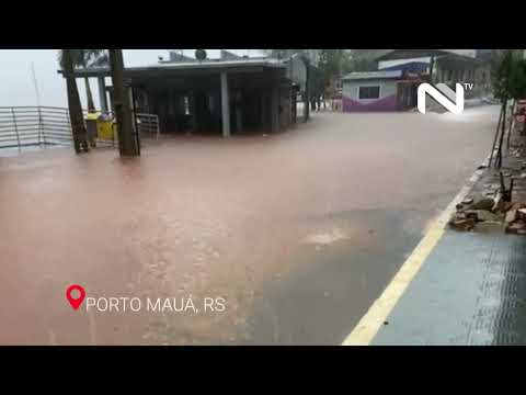 Rio Uruguai em Porto Mauá passa dos 12 metros