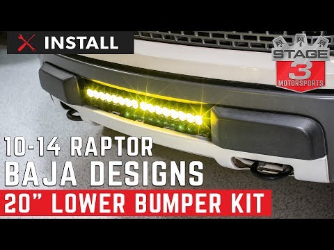 2010 - 2014 SVT Raptor Baja Designs OEM 20 Light Bar Mount Kit