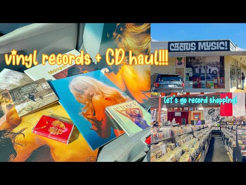 come record shopping with me! | vinyl record + CD haul