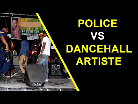 Jamaican Cop Clash Dancehall DJ Before Locking off The Party