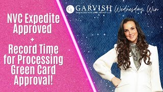 NVC Expedite Approved + Record Time for Consular Processing Green Card Approval