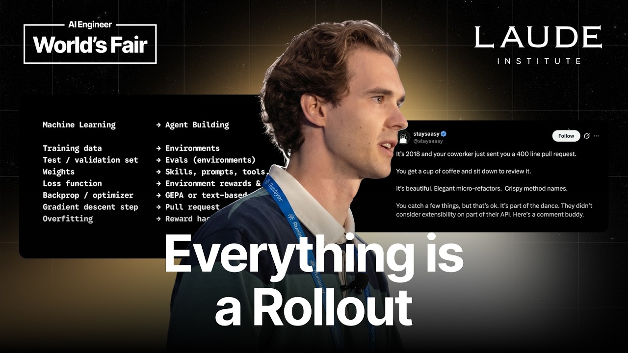 Alex Shaw: "Everything Is a Rollout" in AI Agent Evaluation - AI Engineer