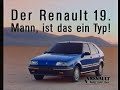 Renault 19 Werbung 1990 STEREO