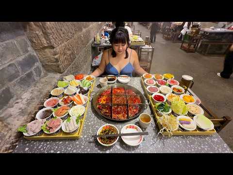 Eating Mala Hotpot in a Chongqing WWII Air Raid Shelter