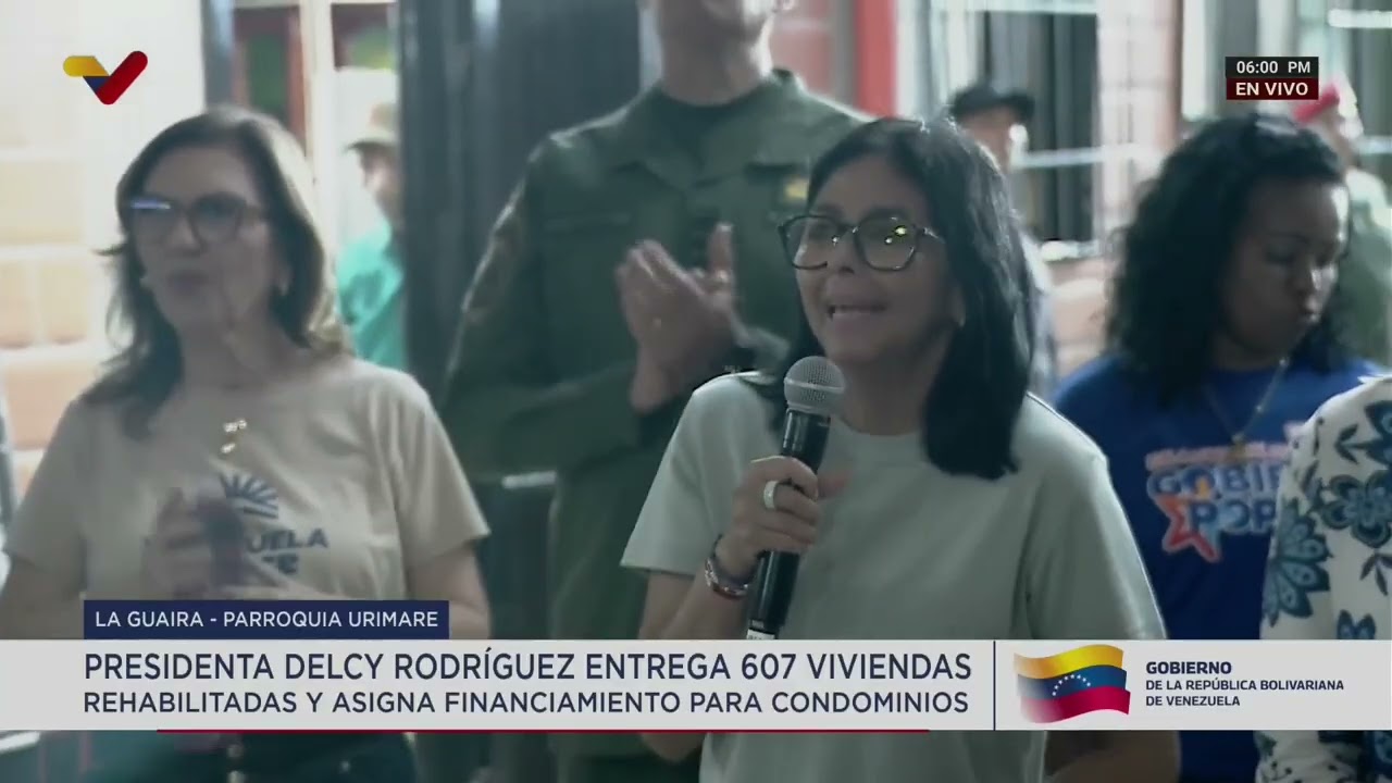 Delcy Rodríguez entrega viviendas rehabilitadas en La Guaira y parroquias de Caracas