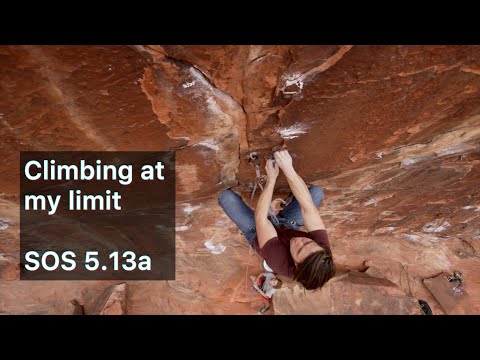 Climbing 5.13 at my limit! SOS 5.13a (Filmed and edited by Drew Lichty)