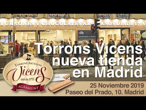 Torrons Vicens abre sua maior loja em Madrid