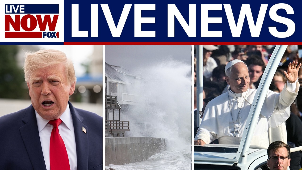 LIVE NEWS: Iran war latest, Nor'easter impacts, Pope Leo in France