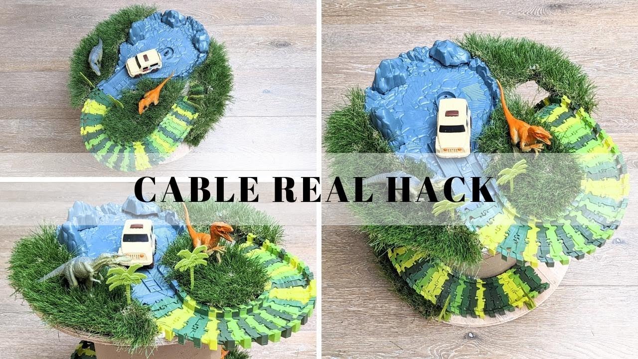 Cable Reel Hack - Kids car track play
