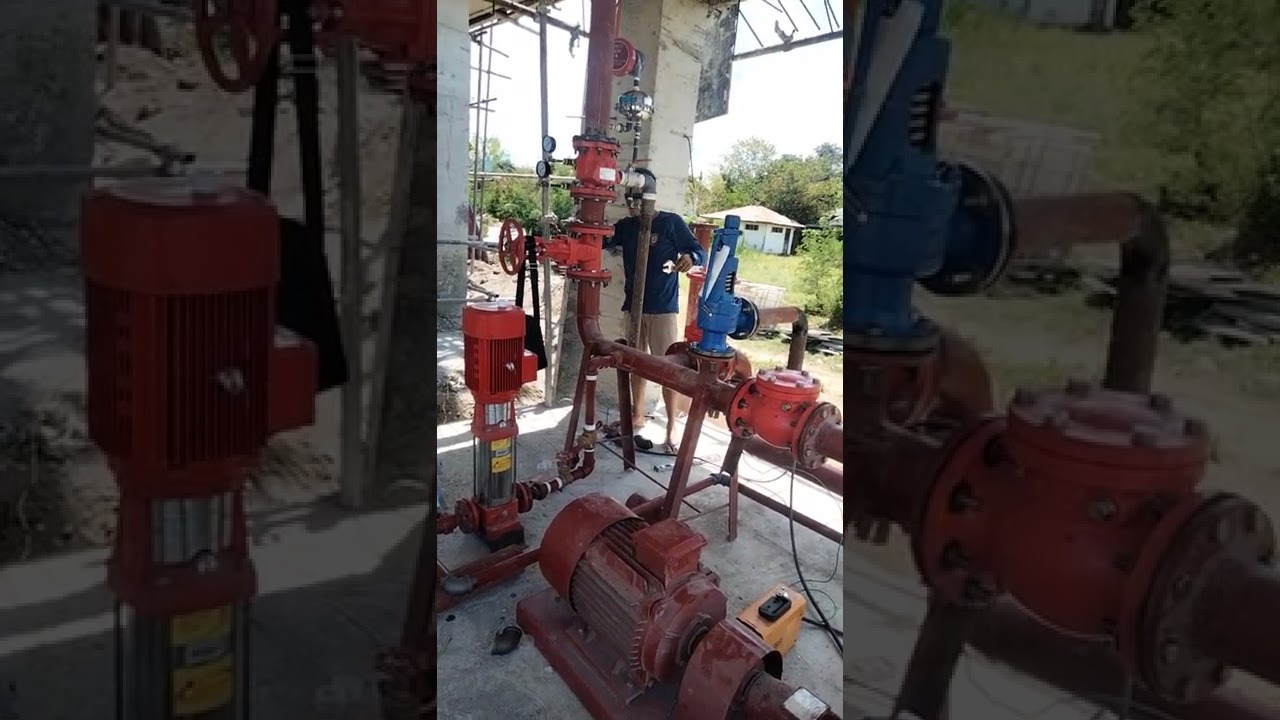 Piping Fire Pump And Jockey Pump @ ISPSC Ilocos Sur.  #JerwiLFireProtectionInstallationServices
