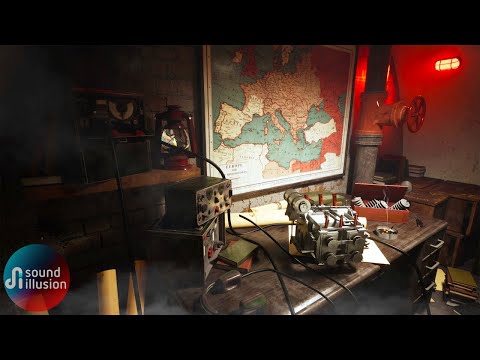 WW2 Bomb Shelter War Ambience | Sleep in a Bunker