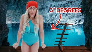 Polar PLUNGE in an UNDERGROUND Swedish Cave! (WOW!)