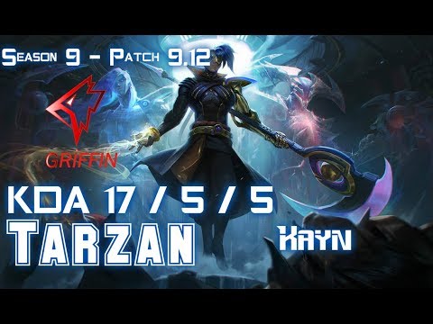 GRF Tarzan KAYN vs ELISE Jungle - Patch 9.12 KR Ranked