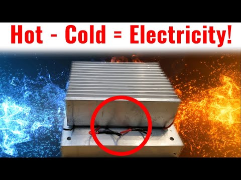 FREE Energy From Air Temps! (Thermoelectric Generator - TEG)