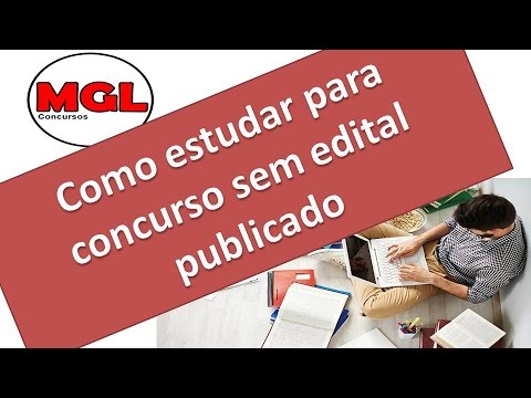 Método de estudo para concurso sem edital publicado