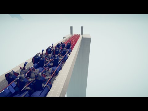 25x KNIGHTS vs 100x EVERY UNITS on the bridge (Totally Accurate Battle Simulator)