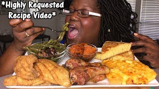 SOUL FOOD COOKING AND EATING 먹방 MUKBANG