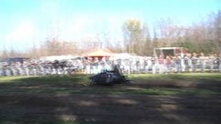preview picture of video 'Outlaw Snowmobile grass drags Hilton Ny 2011'