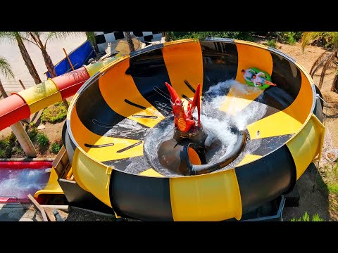 Raging Waters Los Angeles - Dragon's Den BOWL Water Slide