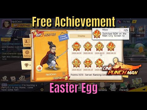 Easter Egg|Free Achievement - One Punch Man: The Strongest