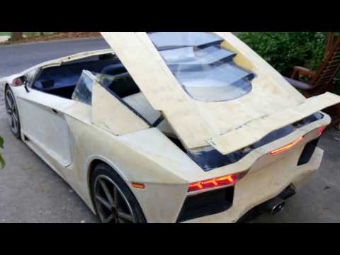 We commend the ingenuity of whoever handmade this Lamborghini.