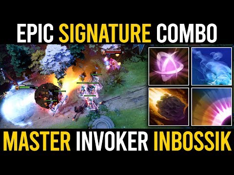 INBossik INVOKER vs LINA MID - EPIC SIGNATURE COMBO DESTROYS RADIANT TEAM | Dota 2 Invoker