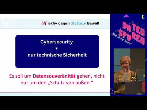 Video Thumbnail: Digitale Gewalt: feministische Cybersecurity als Brückenbauprojekt #ds25
