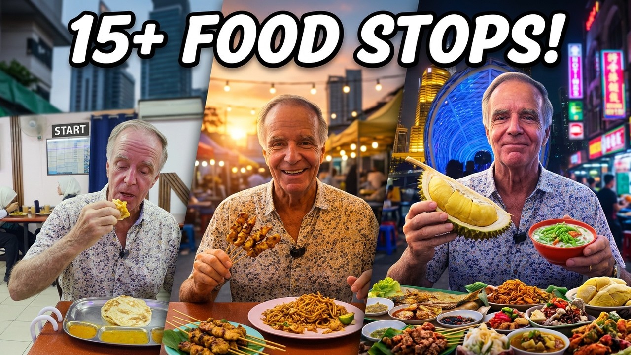 Kuala Lumpur Street Food Marathon - 15+ Food Stops in ONE DAY!