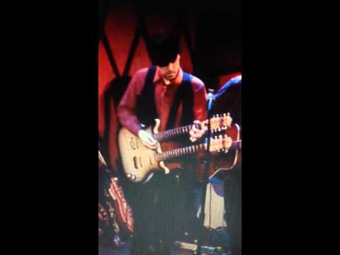 Steve Dawson on a  6/12 Danelectro Doubleneck Blackburst.