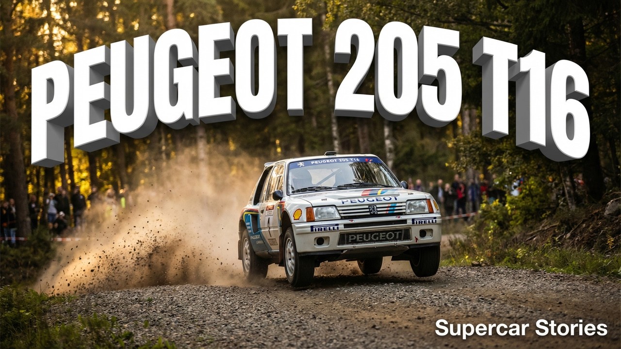 Peugeot 205T16: From Paris Streets to Dakar Desert — The Most Legendary Rally Car | Supercar Stories